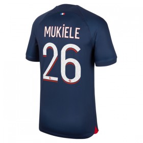 Virallinen pelipaita Paris Saint-Germain 2023-24 Mukiele 26 Koti Lyhythihainen - Miesten
